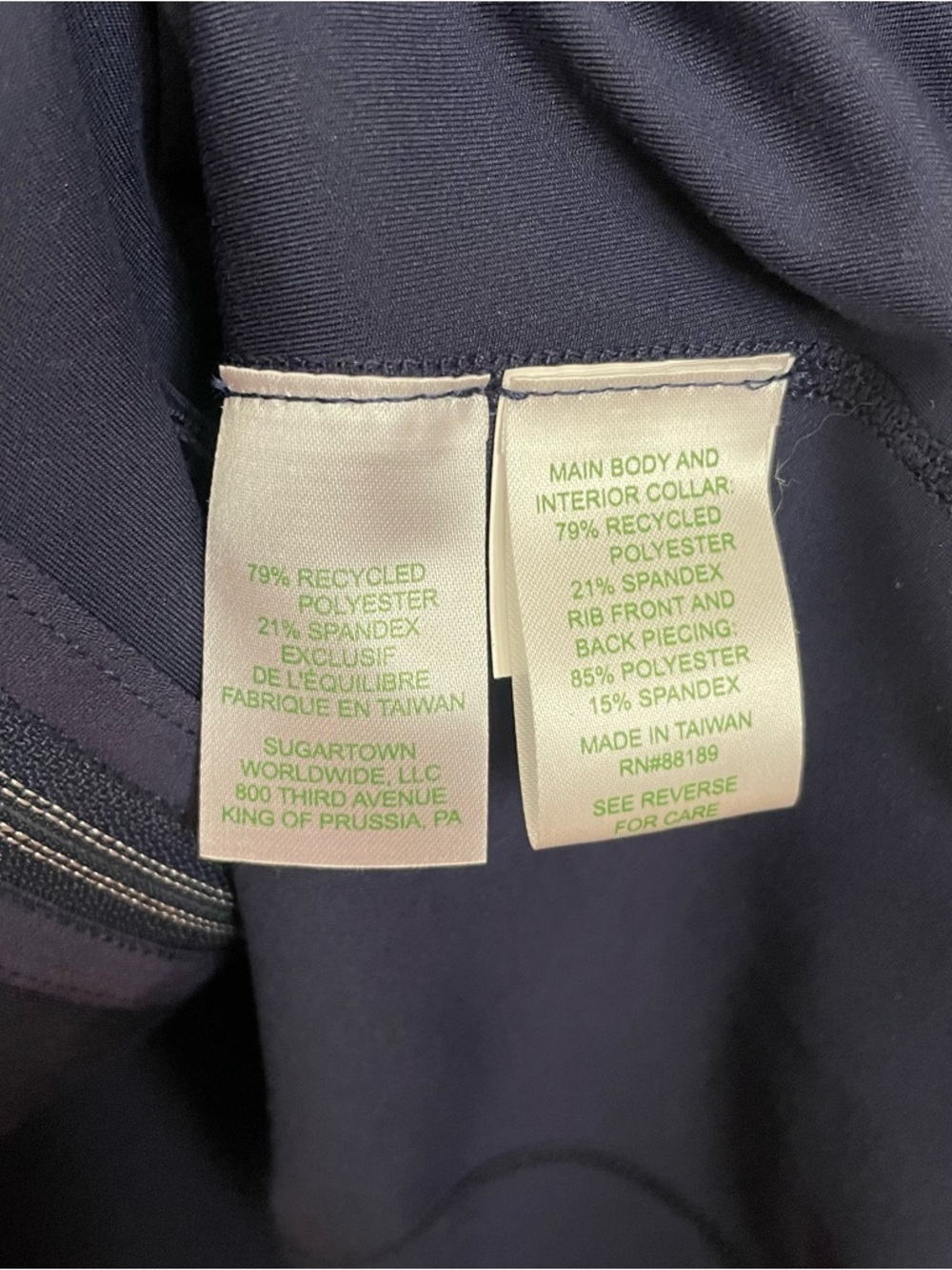 Lilly Pulitzer Luxletic Tennison Jacket Womens Small Navy Blue Pink UPF 50+ EUC - Picture 10 of 11